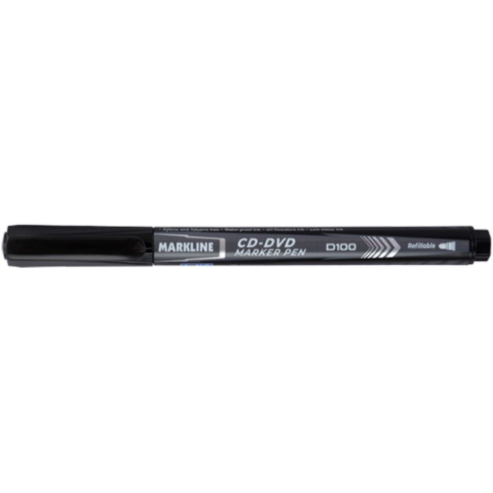Permanent CD/DVD/OHP Marker LINC Markline/black 10pcs