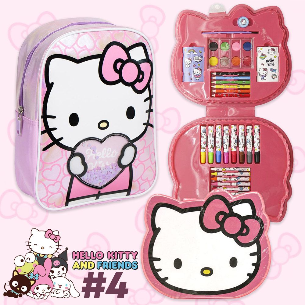 Set with Backpack + Painting Supplies HELLO KITTY #4
