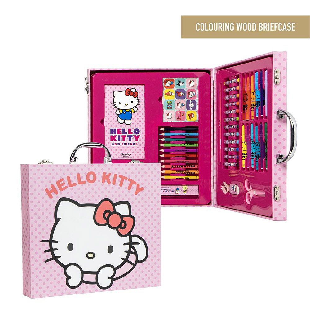 Set with Backpack + Painting Supplies + Umbrella HELLO KITTY #5