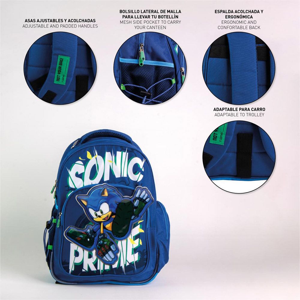 Σετ με Τσάντα Πλάτης + Κασετίνα Τριπλή SONIC THE HEDGEHOG #3