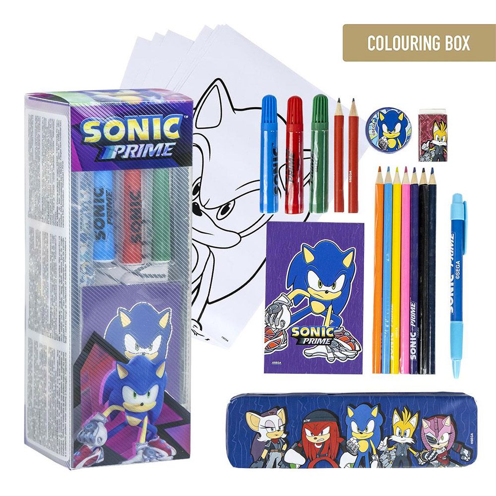 Set with Backpack + Pencil Case + Painting SONIC THE HEDGEHOG #4