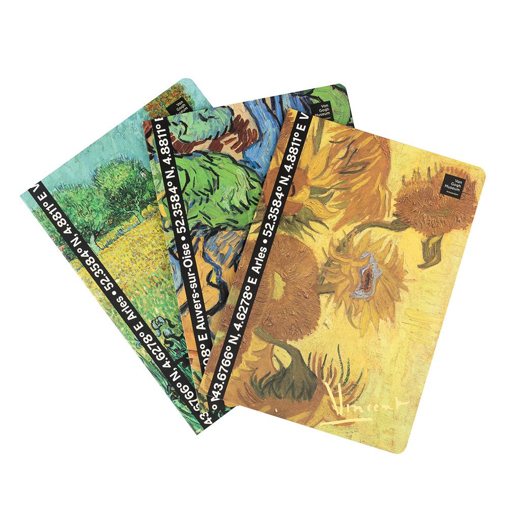 Pack of 3 Notebooks Α5/15X21 VAN GOGH MUSEUM