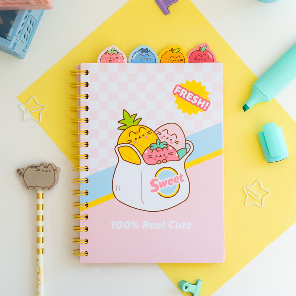 Project Spiral Notebook Α5/15X21 80s PUSHEEN Fruits