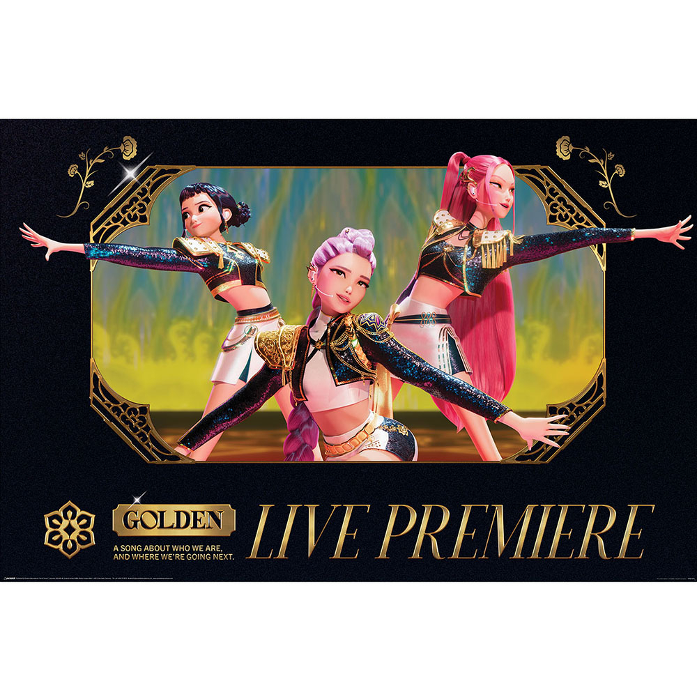 (GOLDEN LIVE) Maxi Poster K-POP DEMON HUNTERS