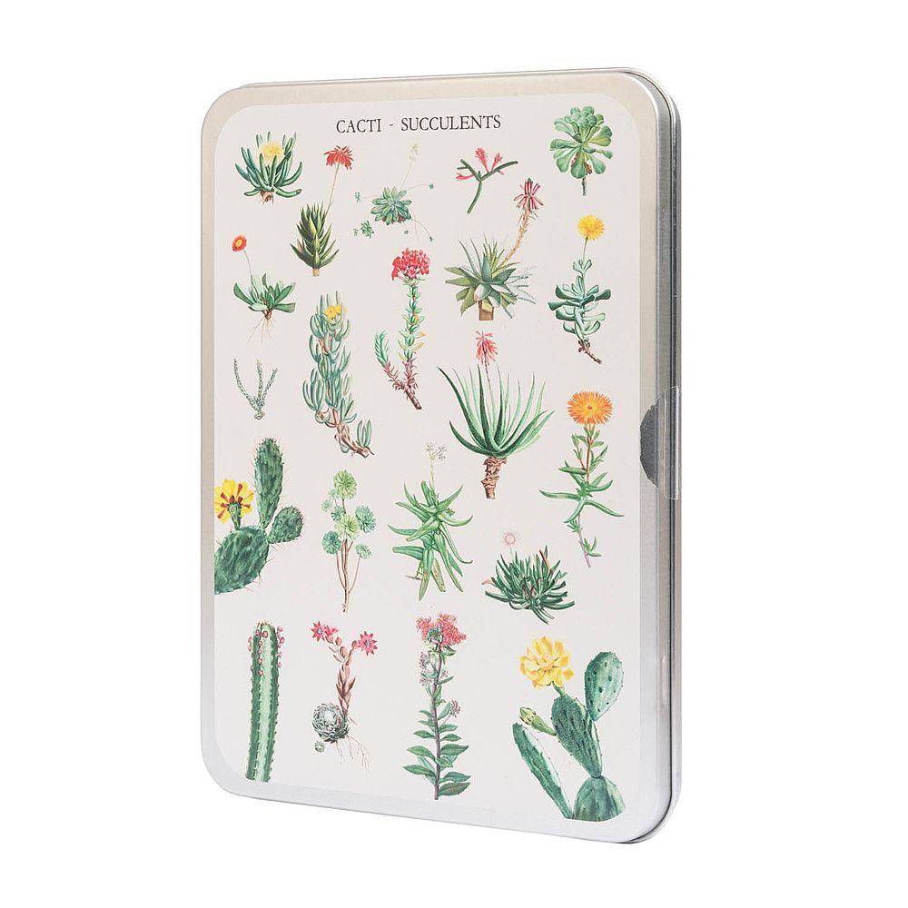 Puzzle 100pcs in metallic box BOTANICAL Cacti by Kokonote