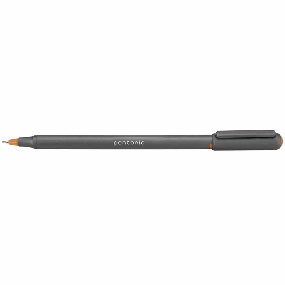 Ball pen LINC Silver Pentonic/brown 1.00mm, 12pcs