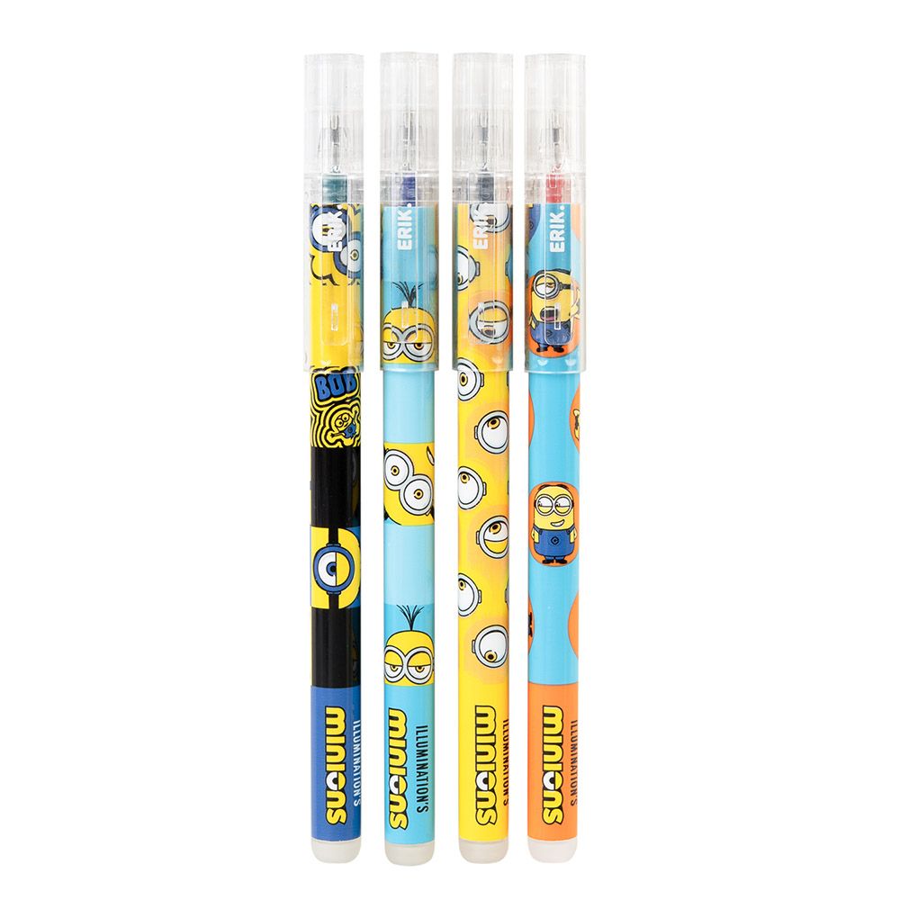 Erasable Pens 4 Colors Set of 4 pieces MINIONS