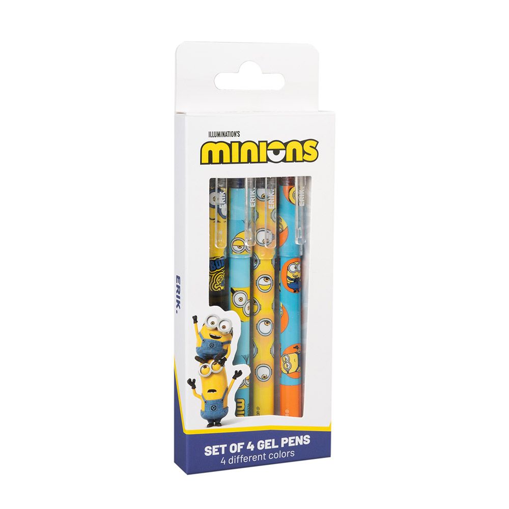 Erasable Pens 4 Colors Set of 4 pieces MINIONS