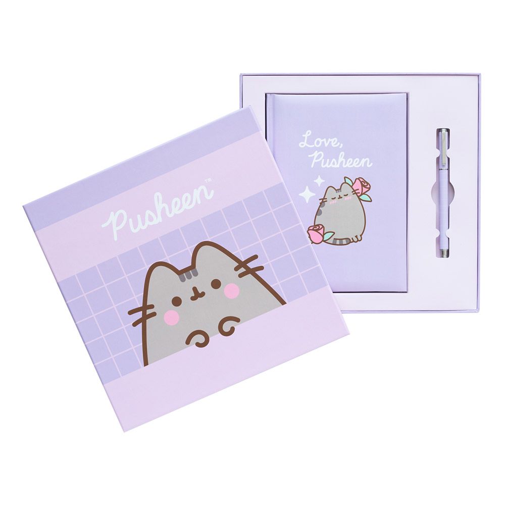 Set with Premium Notebook A5 with 96sh of 100gr and Pen PUSHEEN Moments Collection