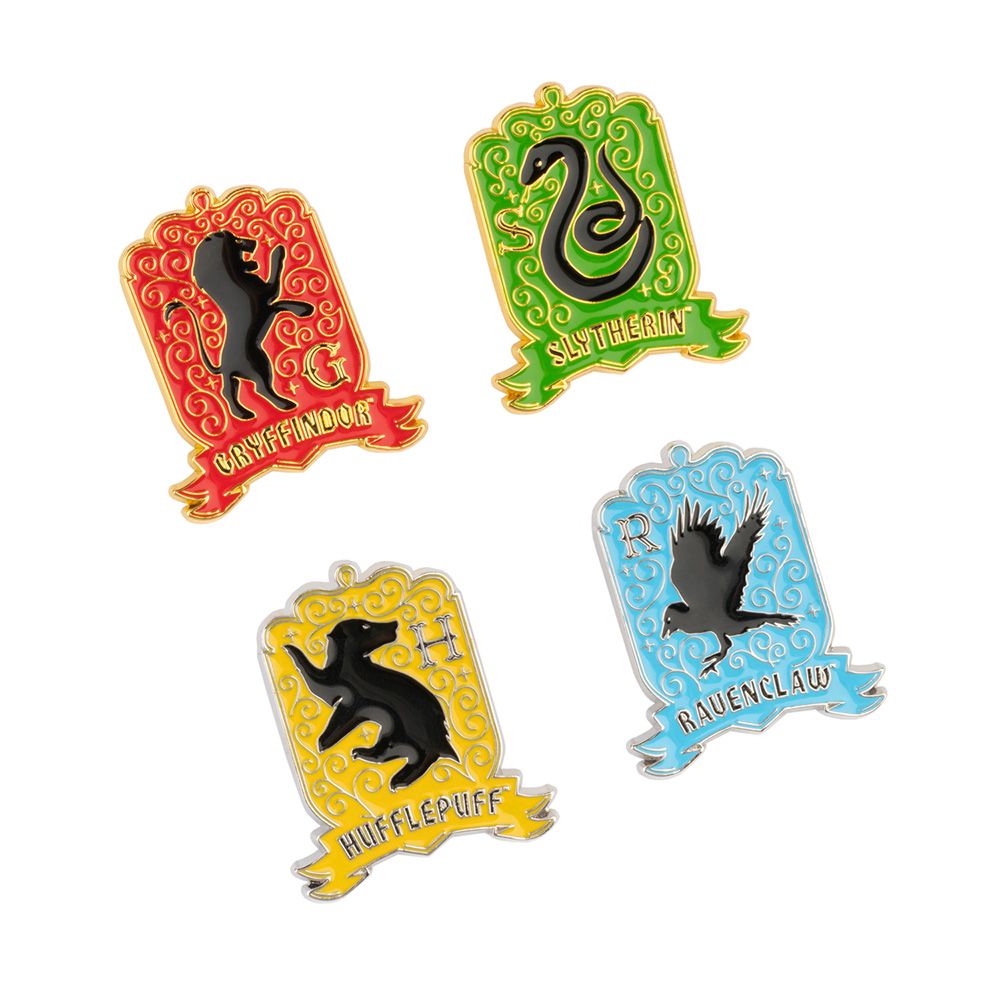 4 Badge Pack HARRY POTTER Hogwarts Houses