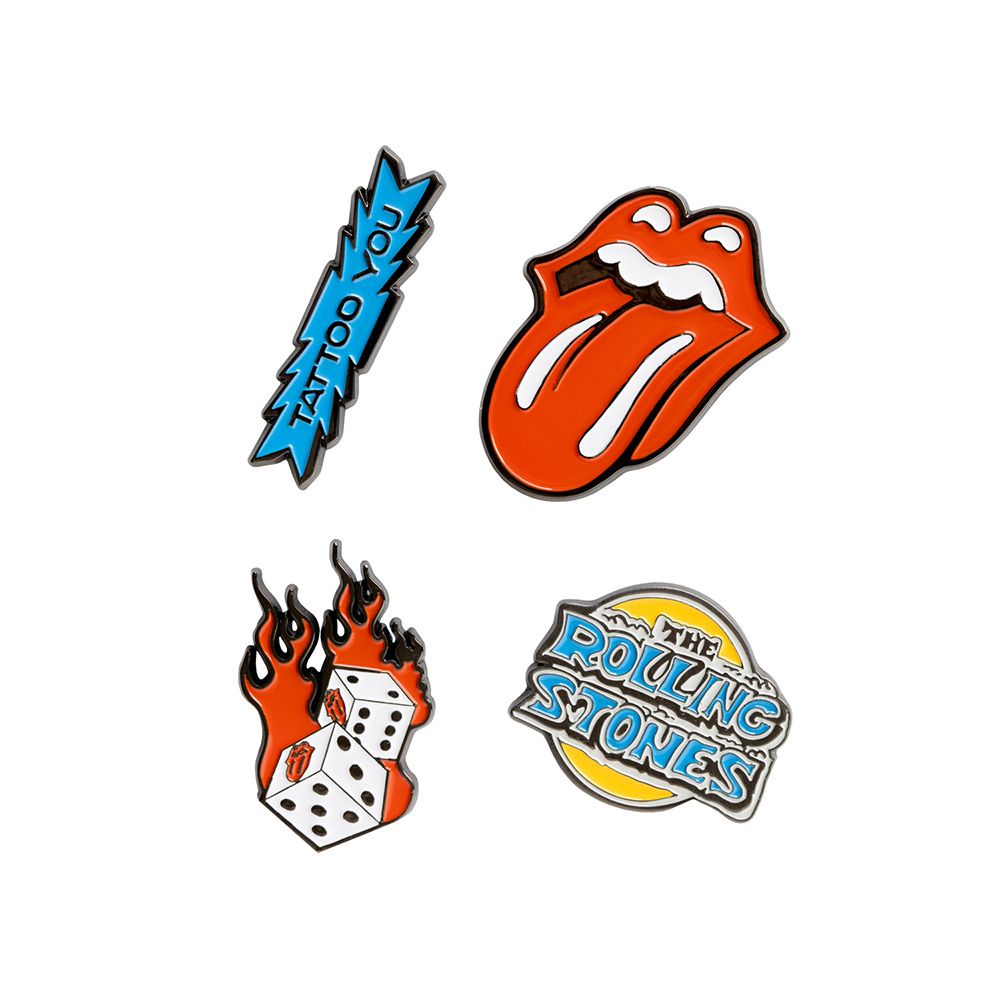 4 Badge Pack THE ROLLING STONES