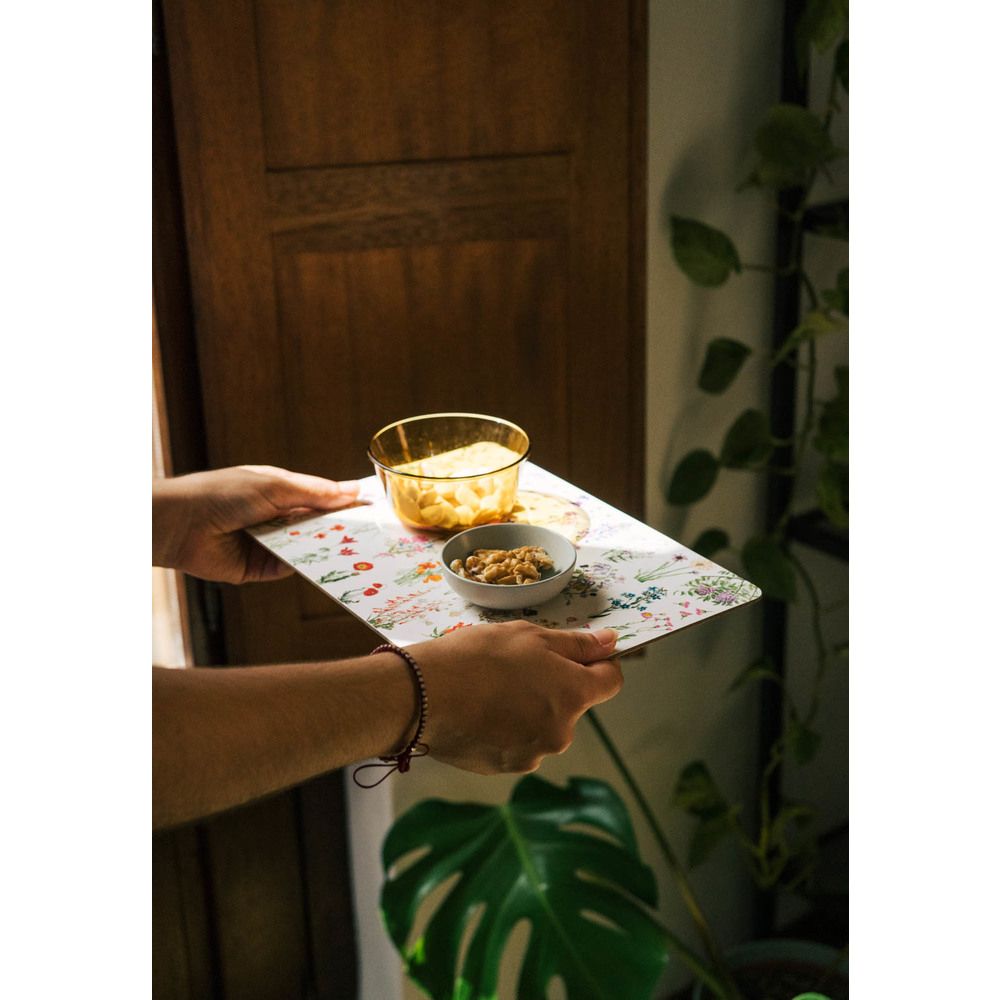Set of 4 table mats BOTANICAL Wild Flowers by Kokonote
