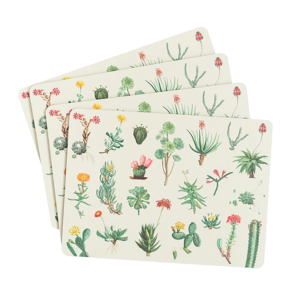 Σετ 4 Σουπλά BOTANICAL Cacti by Kokonote