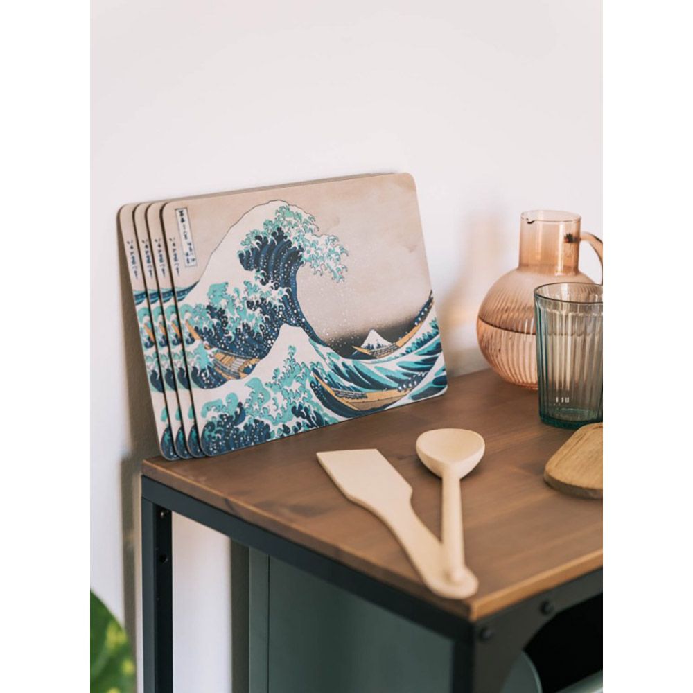 Set of 4 table mats HOKUSAI