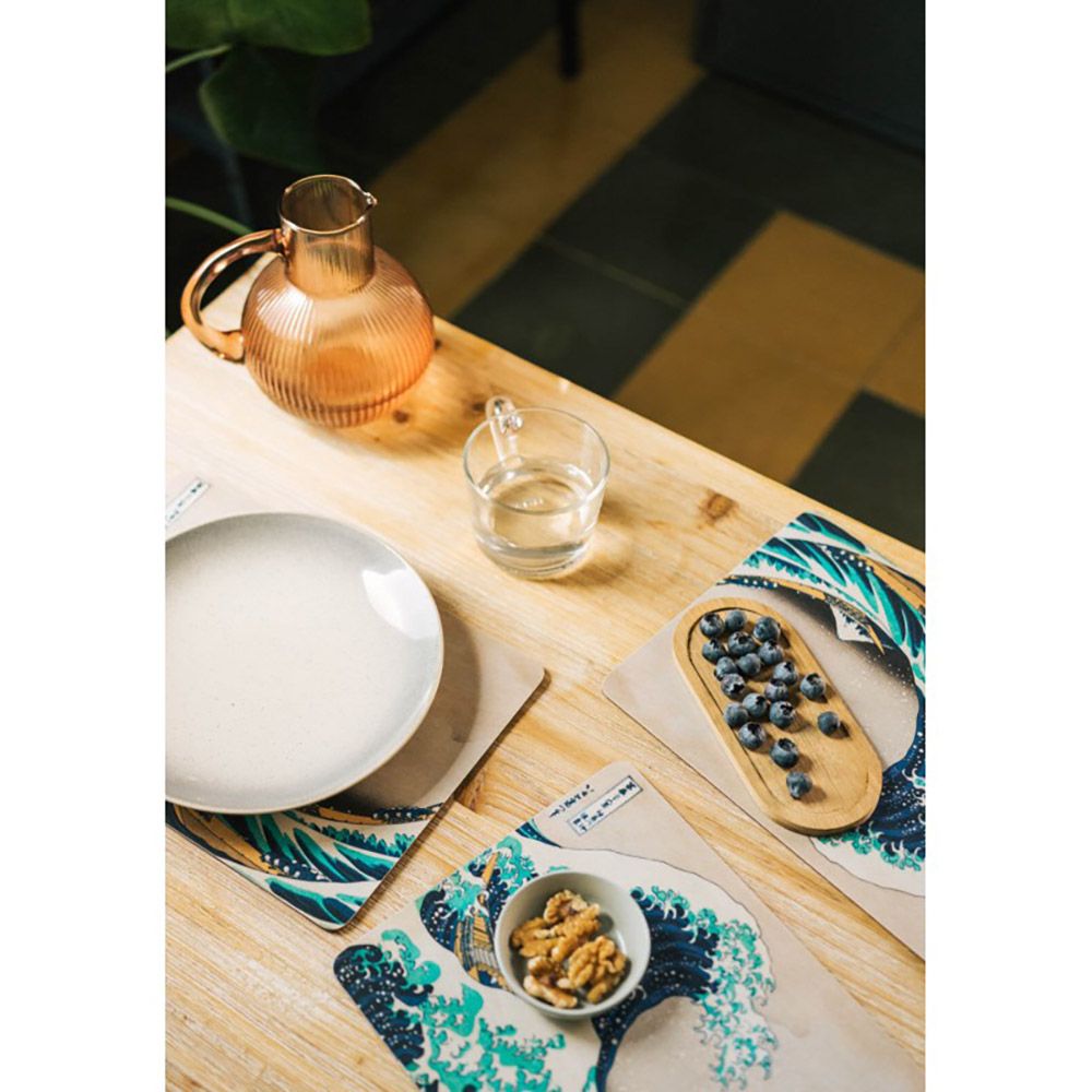 Set of 4 table mats HOKUSAI