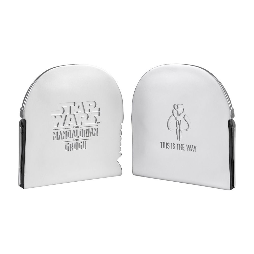 Set of 2 Resin Bookends STAR WARS THE MANDALORIAN AND GROGU