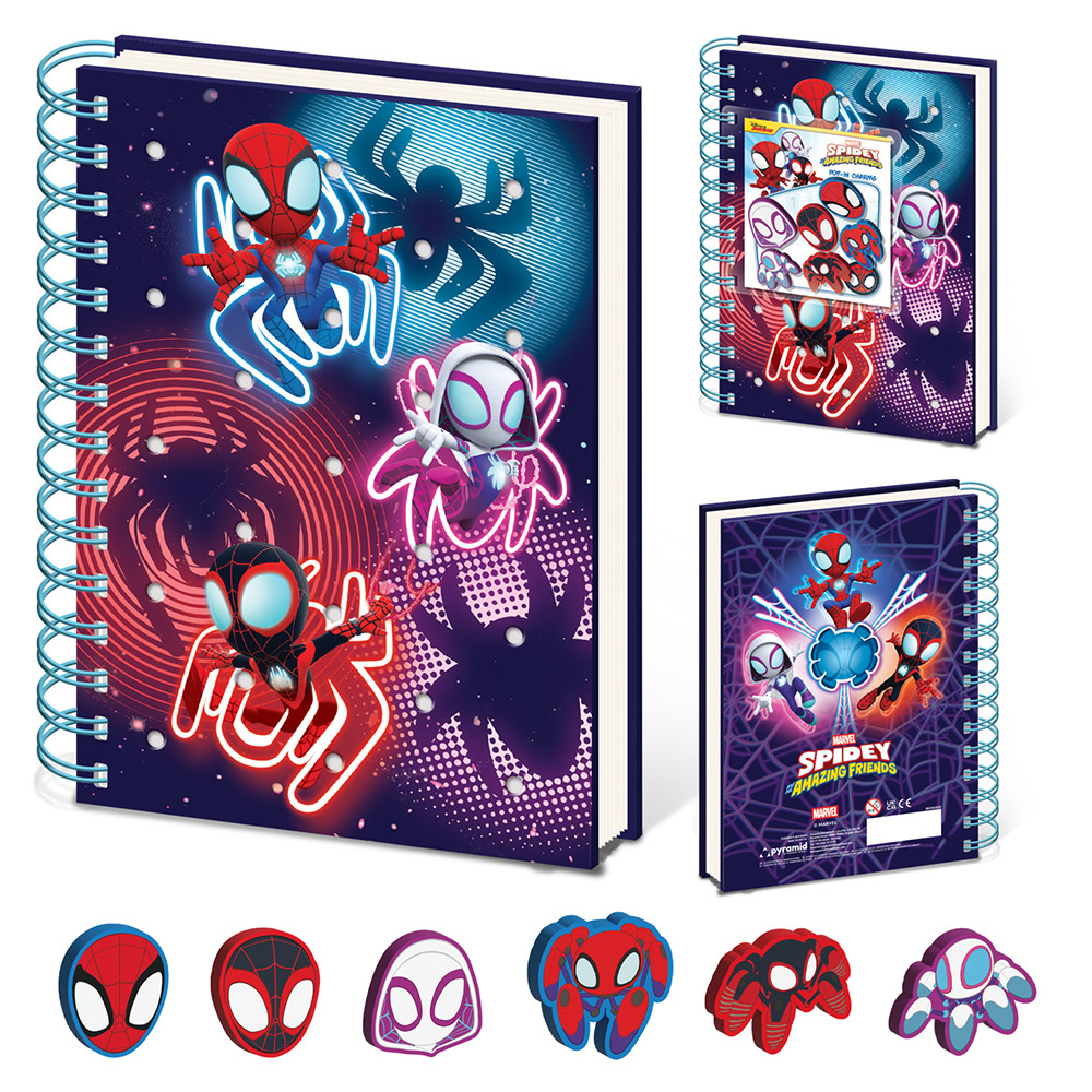 Τετράδιο 16.5Χ21με Premium Εξώφυλλο Σιλικόνης SPIDEY