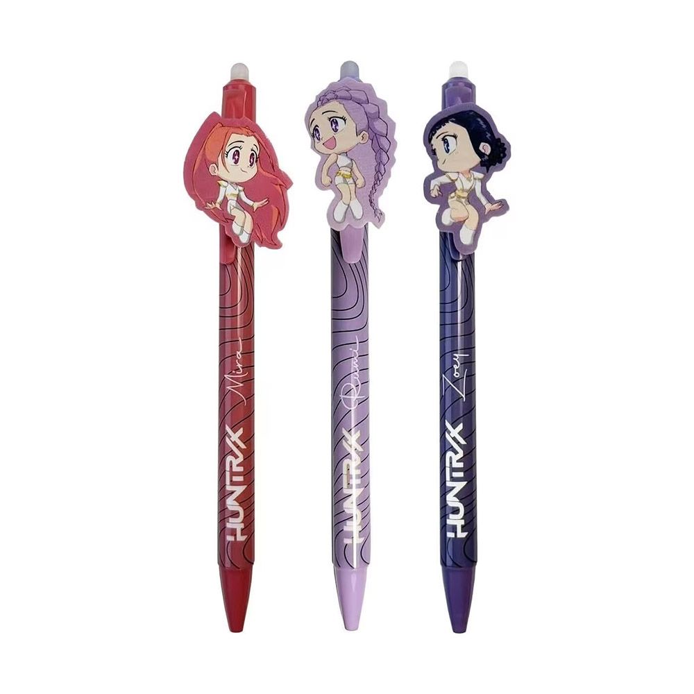Στυλό Gel Pen που σβήνουν K-POP DEMON HUNTERS σε Συσκευασία 3 τεμαχίων