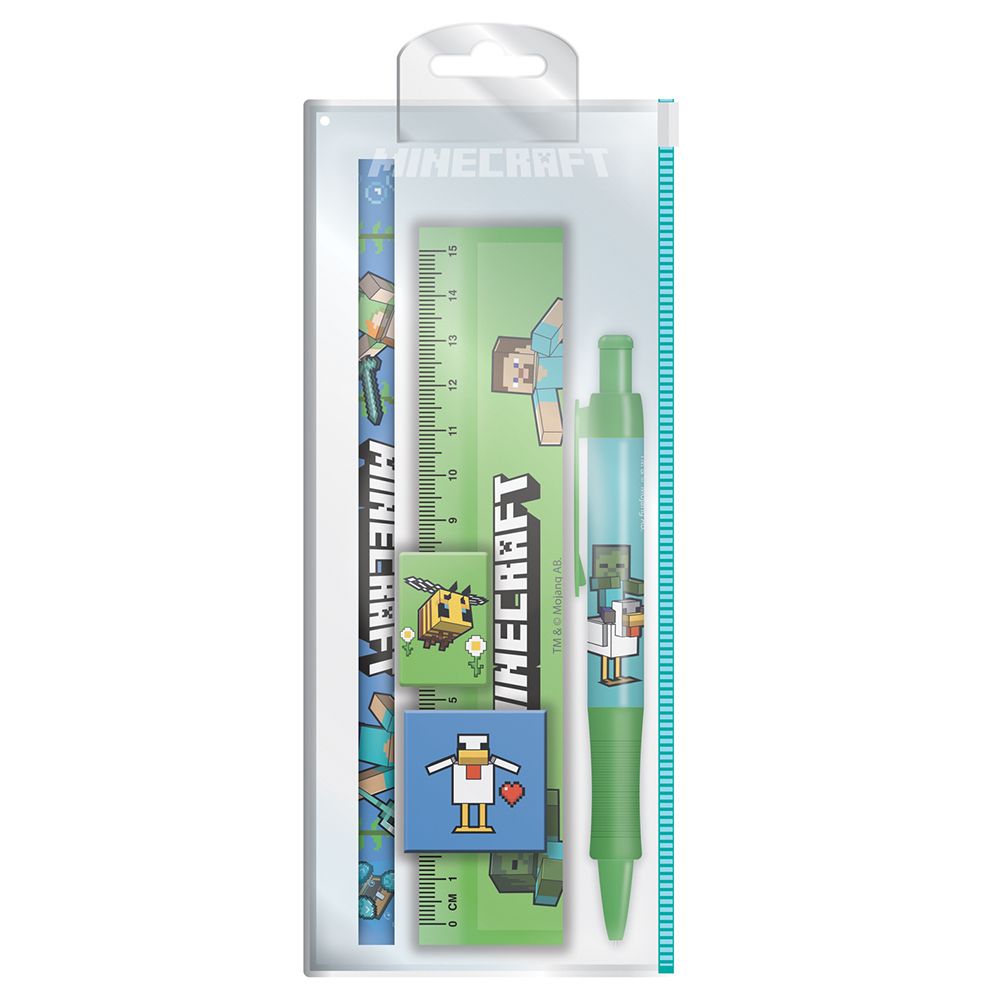 Stationery Kit 5 Pieces MINECRAFT Characters