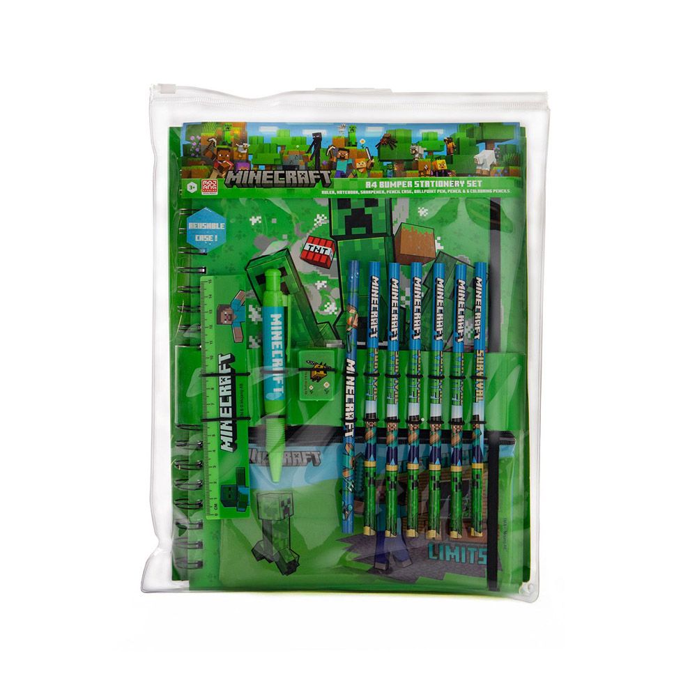 Stationery Kit 5 Pieces MINECRAFT Characters