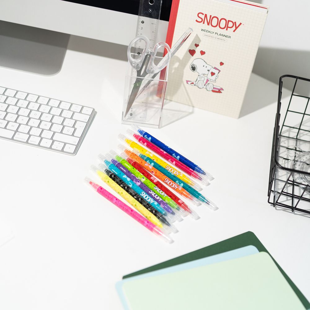 Erasable Markers in 12 Colors Set of 12 pieces SNOOPY