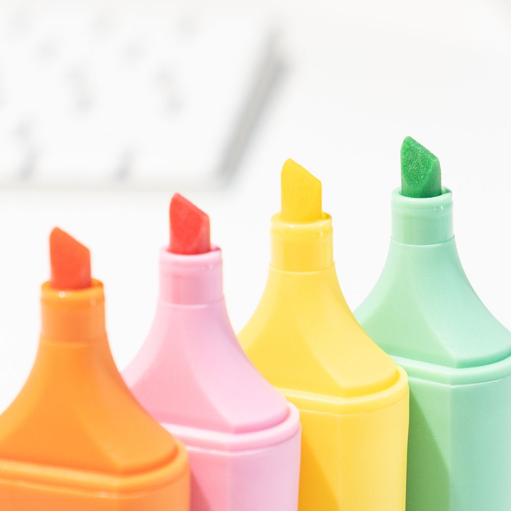 Σετ 4 Υπογραμμιστές (Highlighters) με 3D Topper HARRY POTTER
