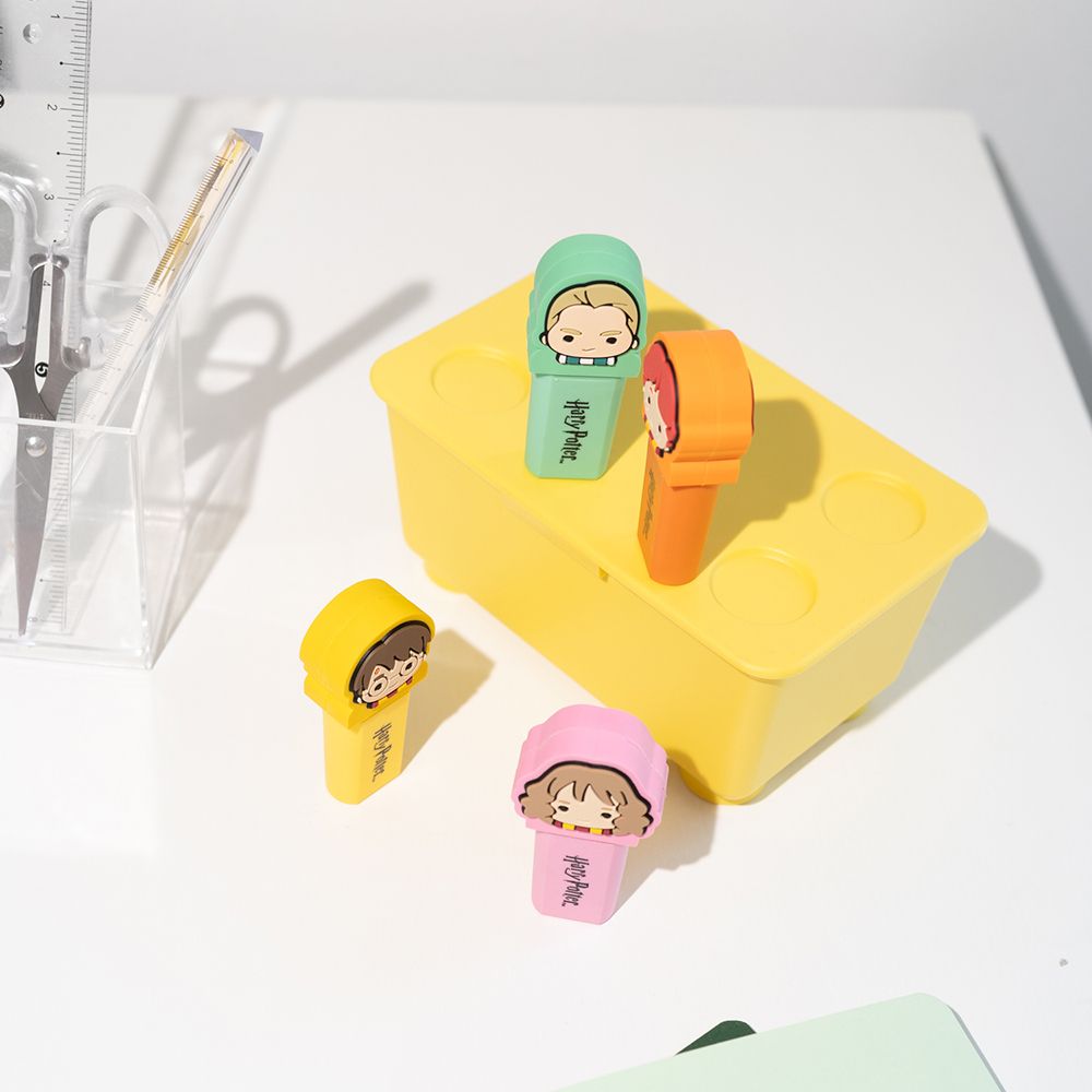 Σετ 4 Υπογραμμιστές (Highlighters) με 3D Topper HARRY POTTER