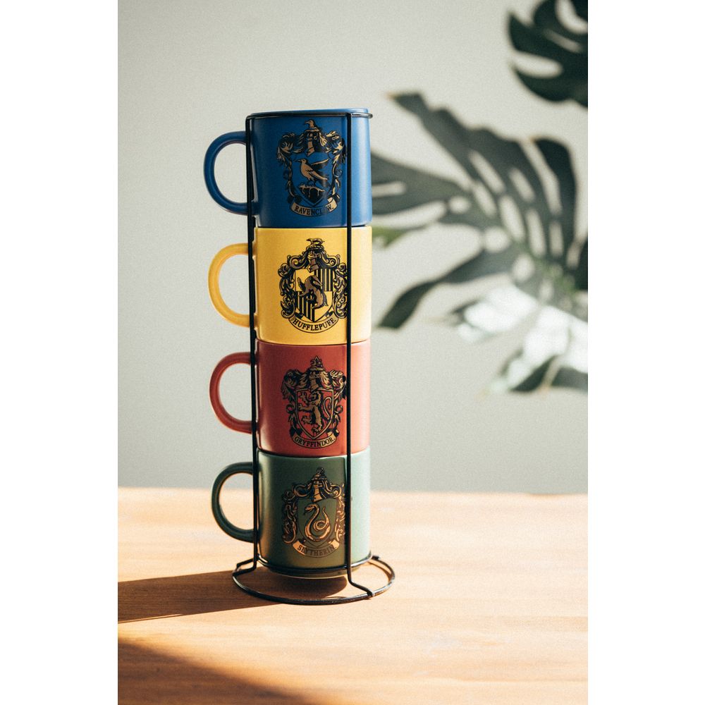 4 Mugs Set in Metallic Display HARRY POTTER