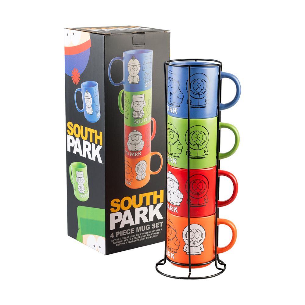 Σετ 4 Κούπες σε Μεταλλική Βάση SOUTH PARK